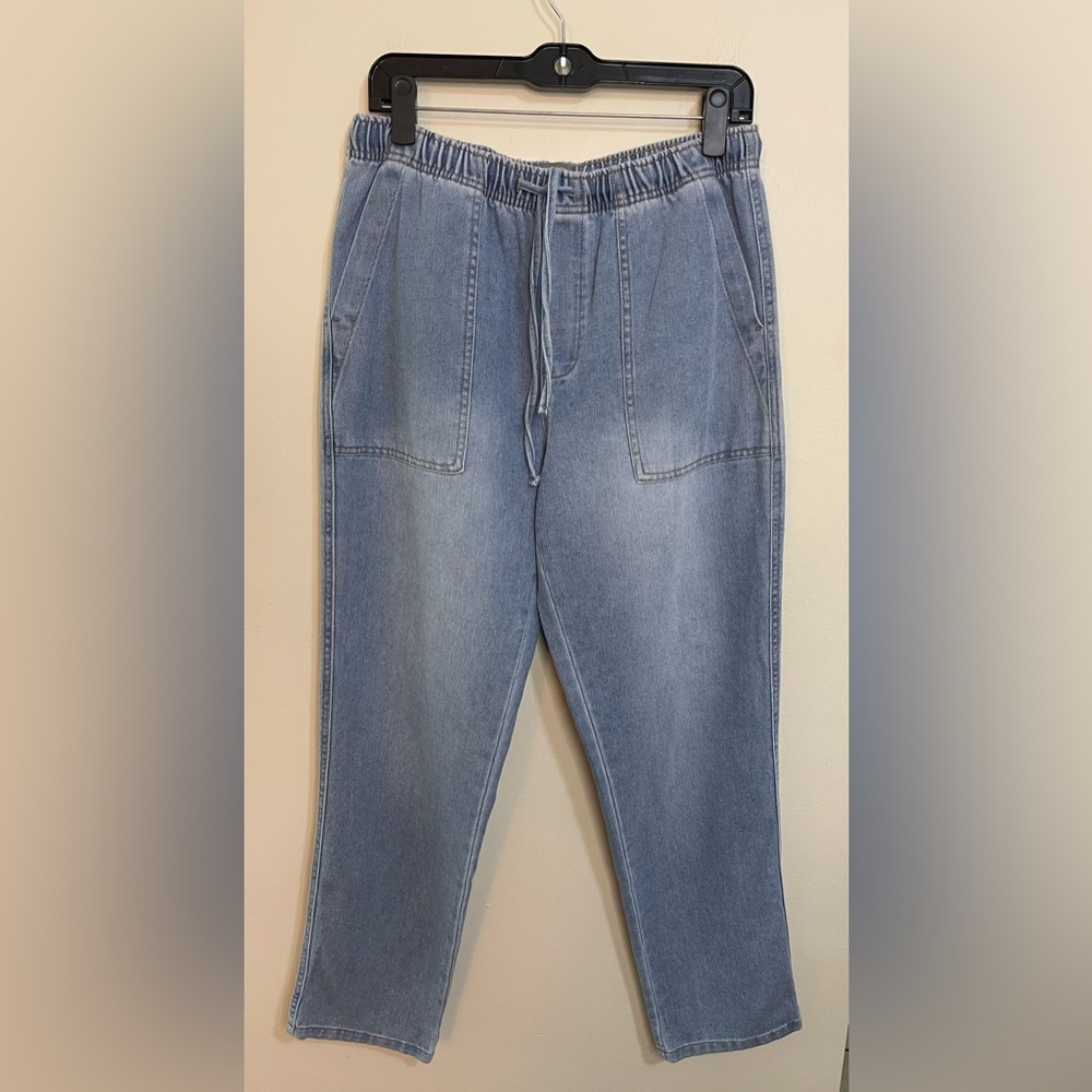 Berkley Jensen Women’s Joggers Denim High Rise Relaxed Pull On Pant Sz Medium - Picture 6 of 17